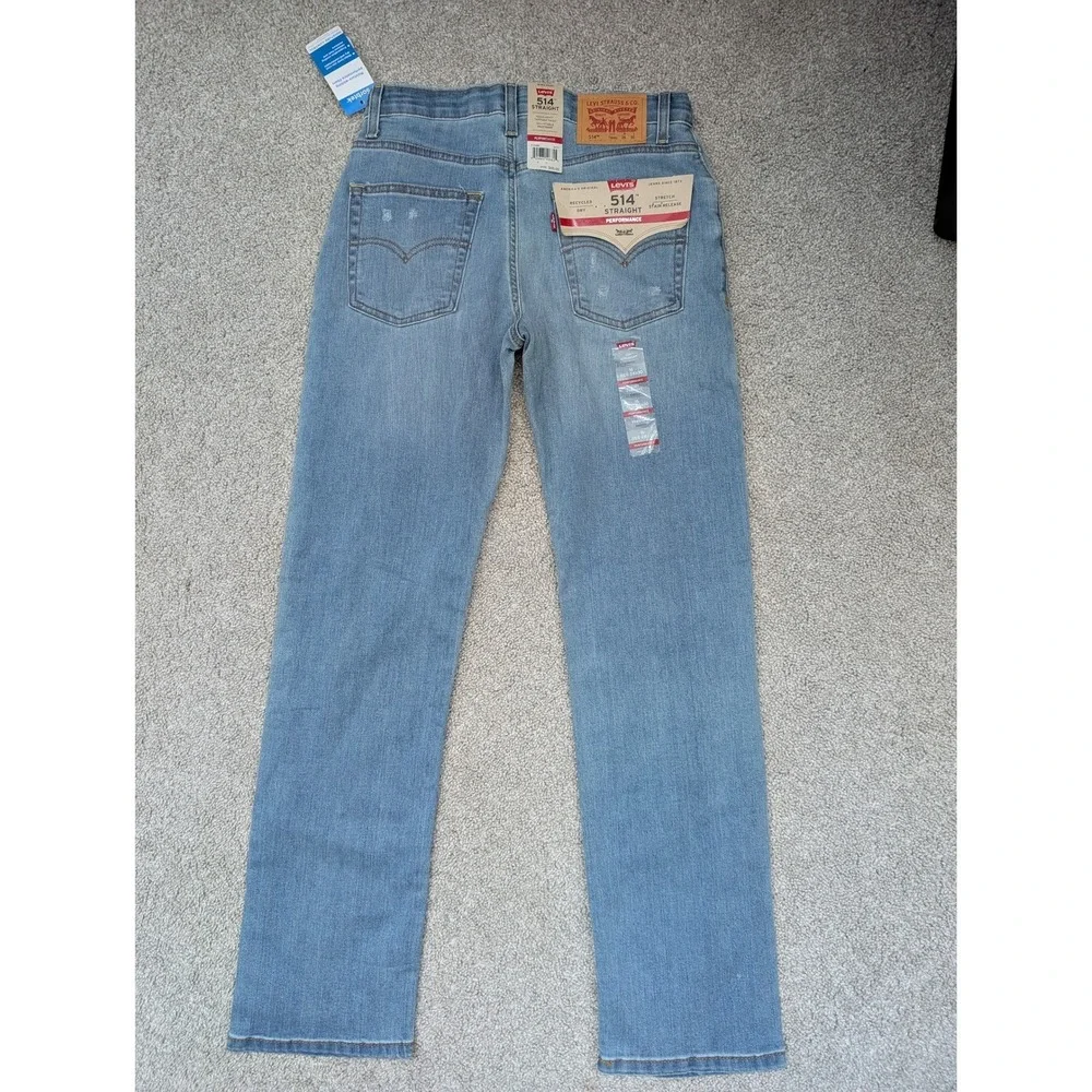 NWT Lot of 3 Levi's 514 Straight Performance Jeans Boys 16 Reg